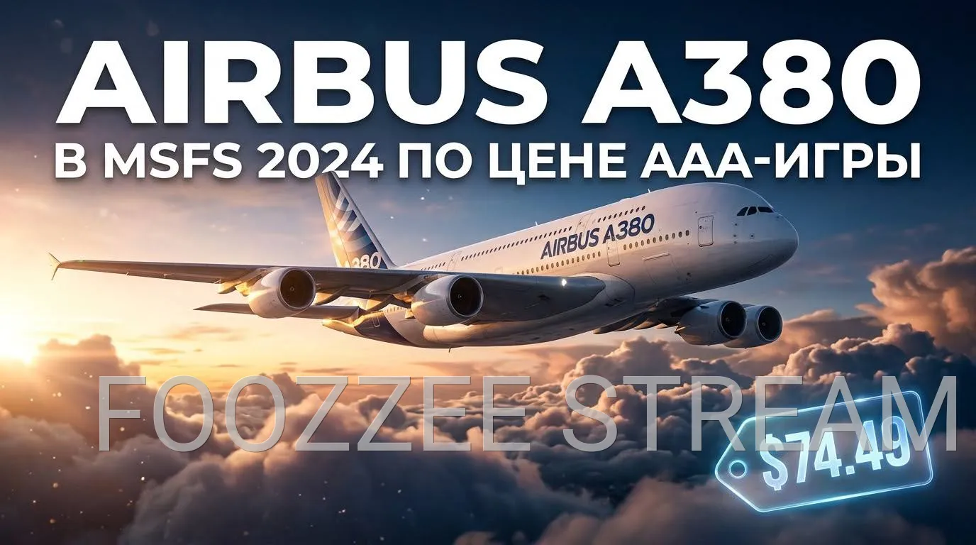 Airbus A380 в Microsoft Flight Simulator 2024