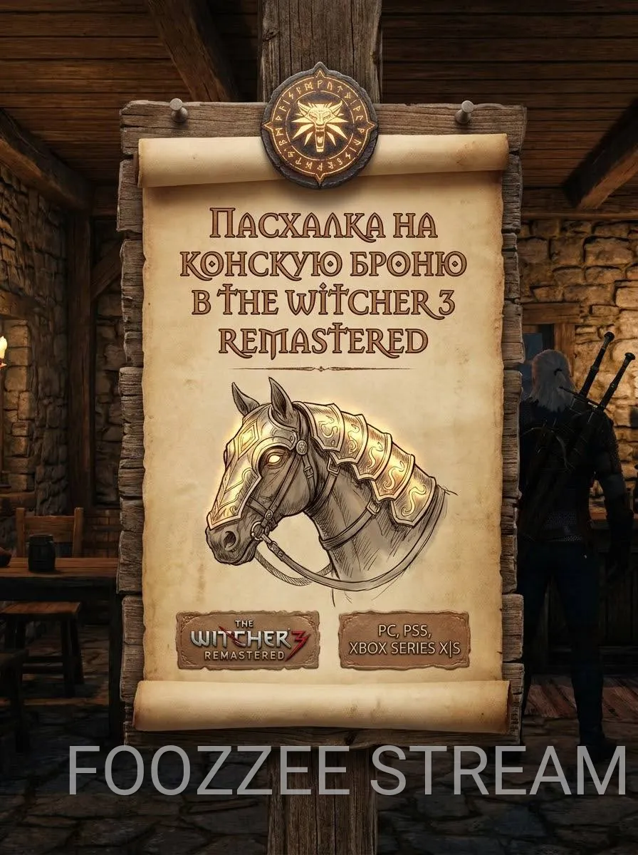 🎮 Пасхалка на конскую броню в The Witcher 3 Remastered