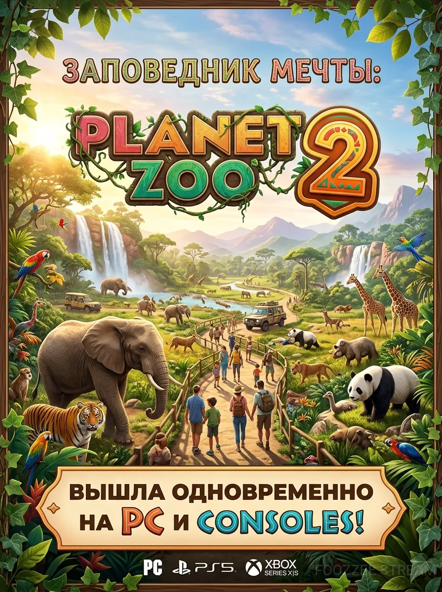 Заповедник мечты: Planet Zoo 2 вышла одновременно на ПК и консолях